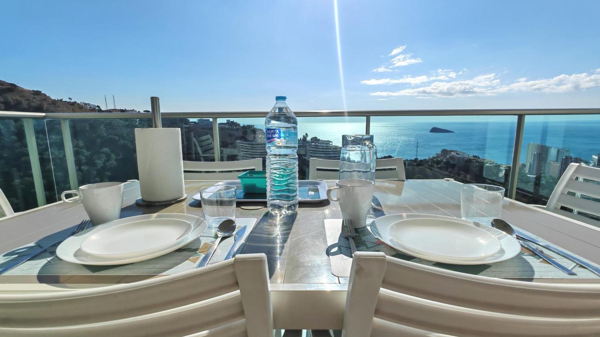 Appartement Skyline 31 Terraza Privada Con Vistas Al Mar à Benidorm Extérieur photo